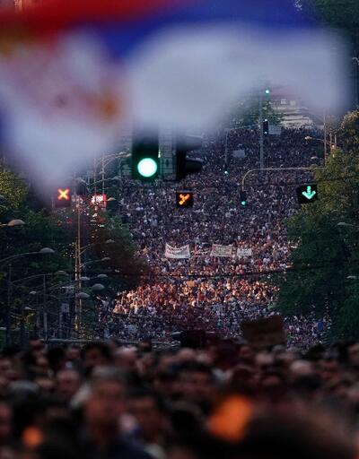 Sırbistanda hükümet karşıtı protesto