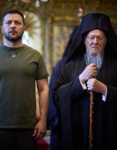 Ukrayna Devlet Başkanı Zelenskiden Fener Rum Ortodoks Patrikhanesine ziyaret