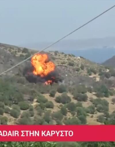 Yunanistanda yangın söndürme uçağı düştü: 2 pilot hayatını kaybetti