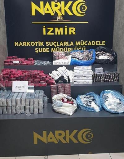 İzmirde 154 bin uyuşturucu hap yakalandı
