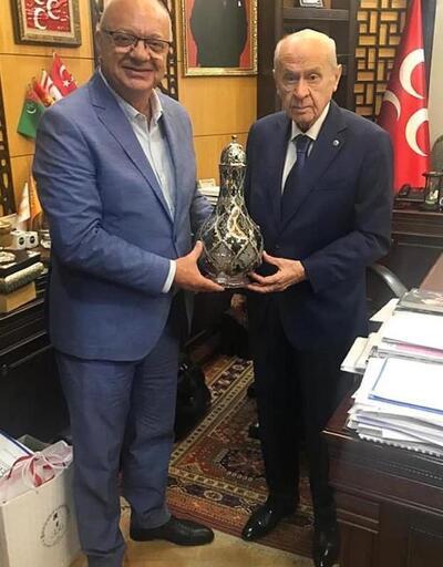 Başkan Ergünden MHP Genel Başkanı Devlet Bahçeliye ziyaret