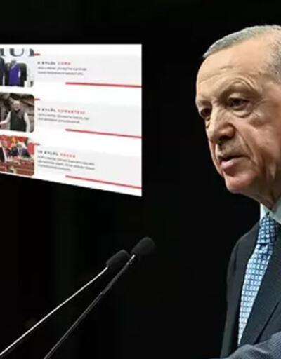 Cumhurbaşkanı Erdoğandan baş döndüren 1 haftalık mesai programı