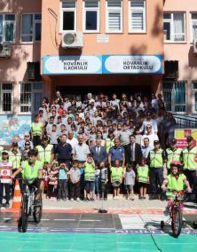 Jandarmadan öğrencilere bisiklet eğitimi