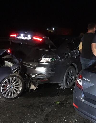 Anadolu Otoyolunda 11 aracın karıştığı zincirleme kaza: 6 yaralı