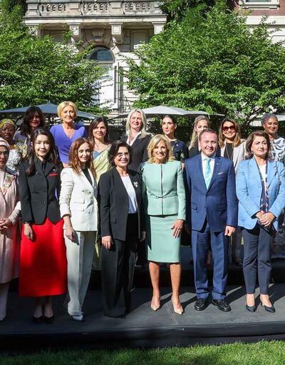 Emine Erdoğan, Jill Biden’ın ev sahipliğinde lider eşleri ile bir araya geldi