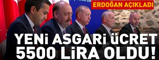 Son dakika... Cumhurbaşkanı Erdoğan yeni asgari ücreti açıklayacak 
