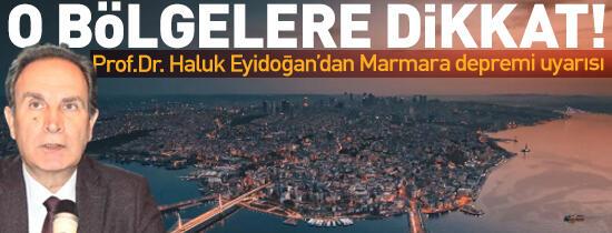 Prof.Dr. Haluk Eyidoğan'dan Marmara depremi uyarısı: O bölgelere dikkat çekti!