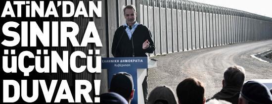 Yunanistan’dan Meriç’e set: Üçüncü duvarı yapıyorlar! Miçotakis’ten sınırda tören...