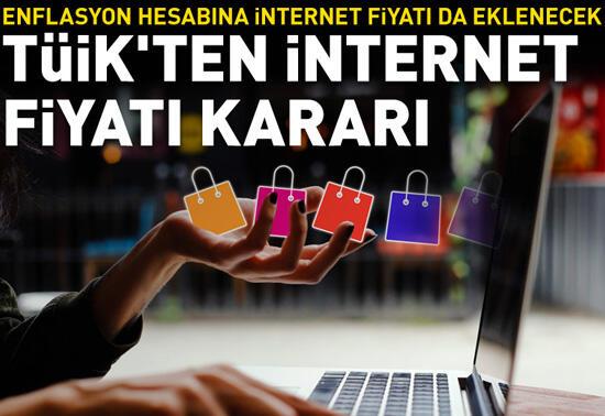 TÜİK'ten internet fiyatı kararı