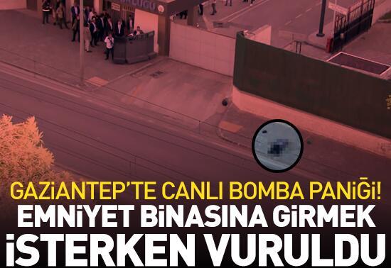 Gaziantep’te emniyete saldırmak isteyen canlı bomba vuruldu