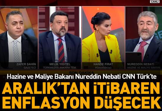 Hazine ve Maliye Bakanı Nureddin Nebati CNN Türk'te