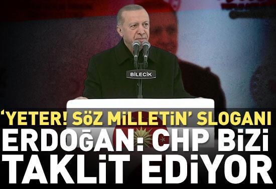 Cumhurbaşkanı Erdoğan'dan Bilecik'te açıklamalar 