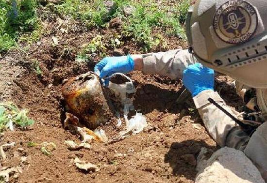 Terör örgütü PKK/KCK'nın el yapımı patlayıcı düzeneği imha edildi