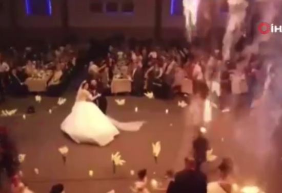 Musul'daki düğün salonu yangınına ilişkin yeni görüntüler paylaşıldı