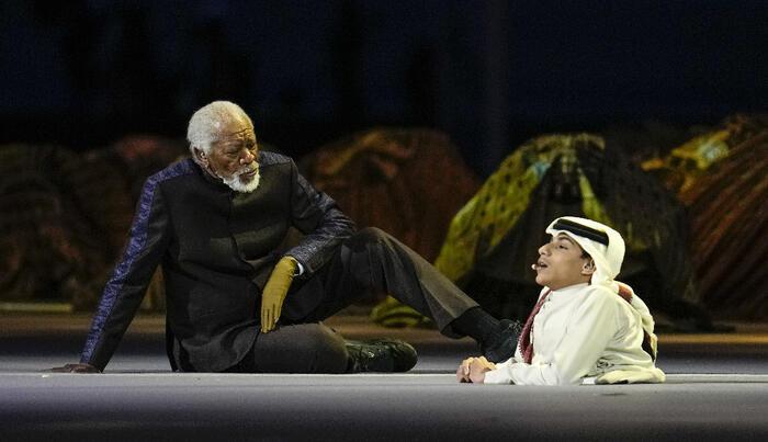 Moments that marked the World Cup in Qatar: Who is Ghanim Al Muftah on stage with Freeman?

