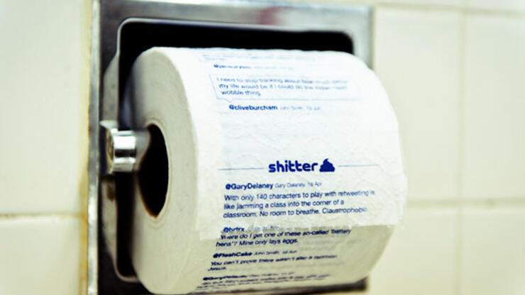 Tuvalet kağıdında Twitter dönemi!