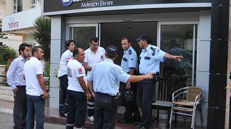 Antalya'da televizyon binasına kanlı saldırı