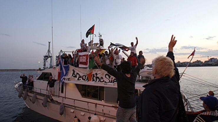 Protesto gemisi "Onur" Gazze'ye ulaştı