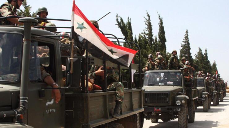 Suriye ordusu Türkiye sınırına ilerliyor