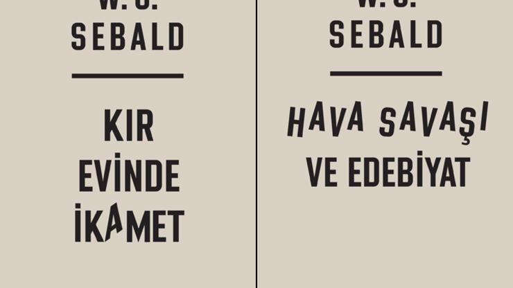 W.G. Sebald'in 2 kitabı daha Türkçe'de