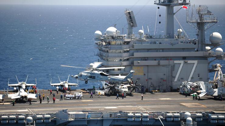 ABD uçak gemisi DEAŞ için Akdeniz'de