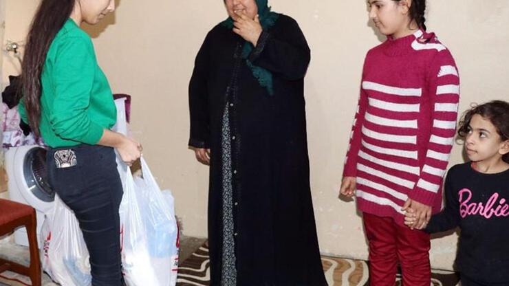 15 yaşındaki Cennet, Türkmen ailelerin ''yardım meleği'' oldu
