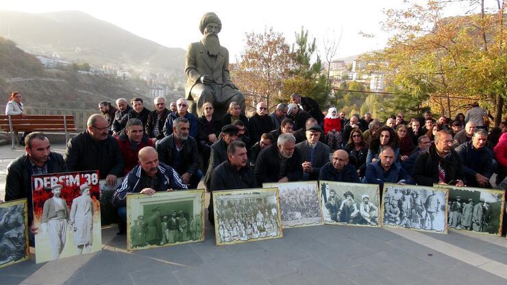 Tunceli'de Seyit Rıza ve arkadaşları için sessiz protesto
