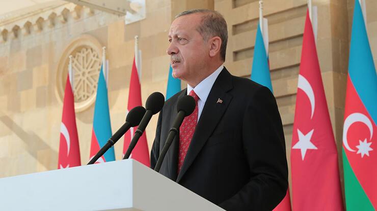 Erdoğan Bakü'den Ermenistan'a mesaj verdi: 'Beklemeleri boşuna'