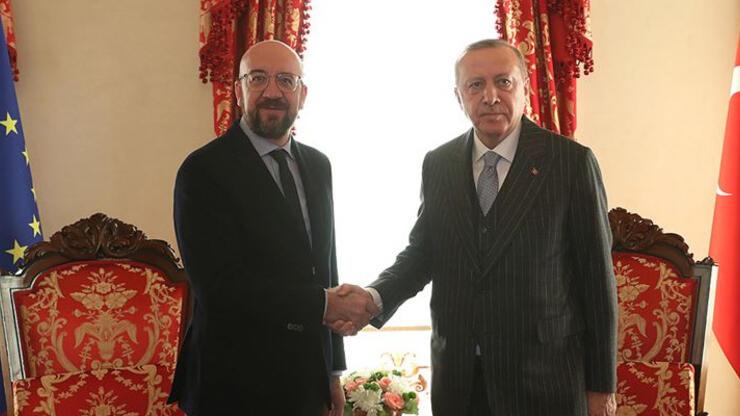 Son dakika haberi: Cumhurbaşkanı Erdoğan AB Konseyi Başkanı Michel görüştü