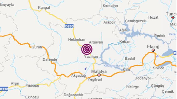 Son dakika! Malatya'da 4.5 büyüklüğünde deprem!