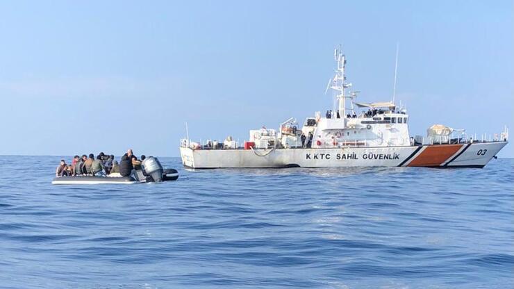 KKTC Sahil Güvenlik ekipleri göçmen kaçakçılarına göz açtırmadı