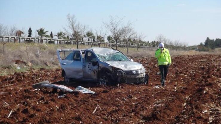 Şanlıurfa’da devrilen otomobildeki 6 kişi yaralandı