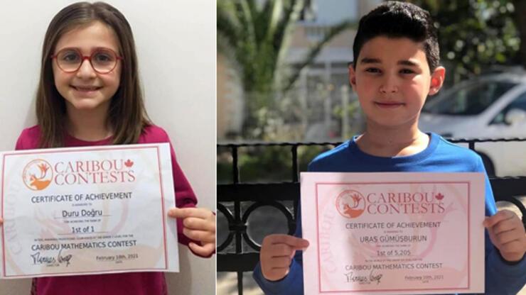 Marmarisli iki öğrenci "Uluslararası Caribou Matematik Yarışması"nda dünya birincisi oldu