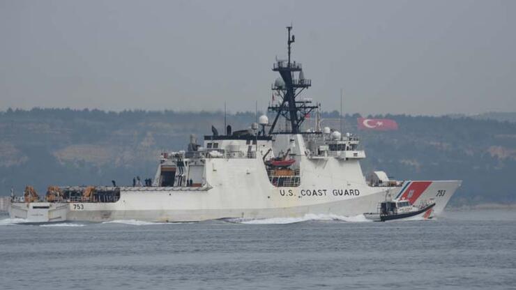 ABD Sahil Güvenlik gemisi, Çanakkale Boğazı'ndan geçti