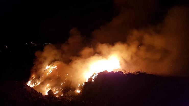 Kayseri'de eski taş ocağı arazisinde yangın! 
