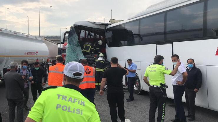 Yolcu otobüsleri çarpıştı: 8 yaralı
