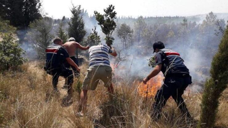 Edirne'de ATV aracındaki yangın ormana sıçradı
