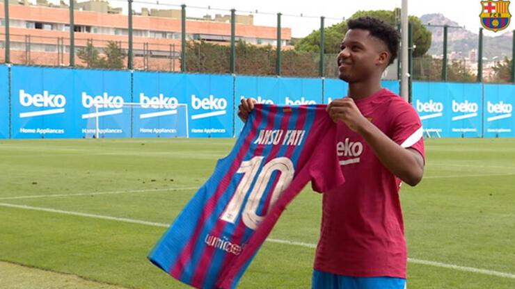Son dakika... Barcelona'nın yeni 10 numarası Ansu Fati oldu!