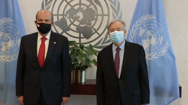 BM Genel Sekreteri Guterres, KKTC Cumhurbaşkanı Tatar ile görüştü