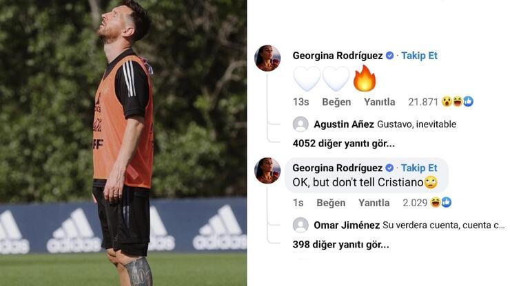 Georgina Rodriguez'den Messi'ye yorum: Ronaldo'ya söylemeyin