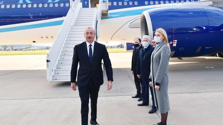Aliyev, Putin ve Paşinyan’la görüşmek üzere Soçi’ye vardı