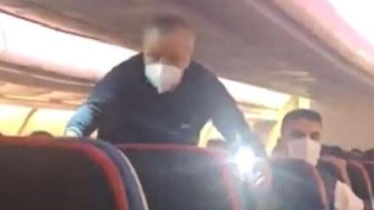Uçakta kalp krizi geçiren yolcuya müdahale
