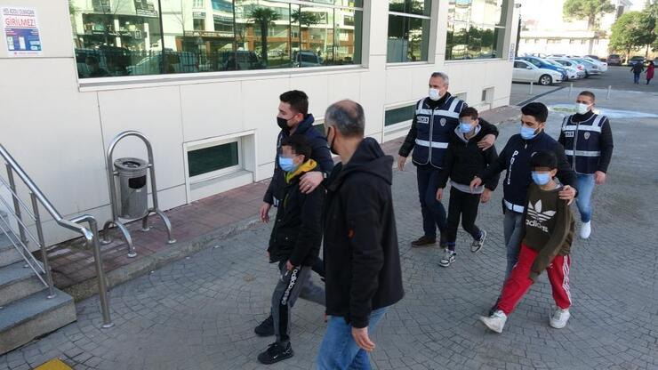 Ordu'dan çaldıkları otomobille İstanbul'da yakalanan 3 çocuk adliyede