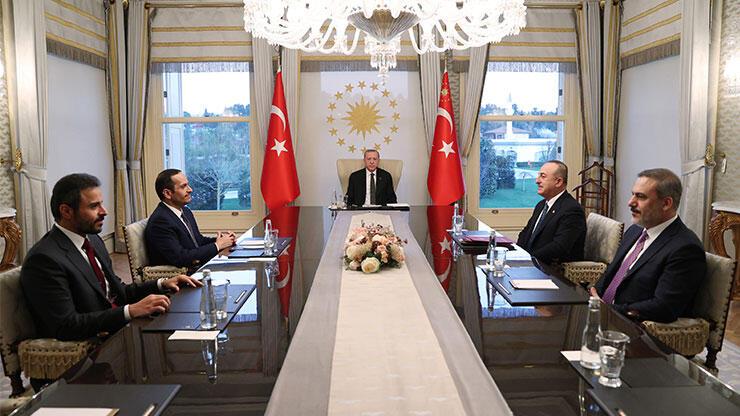 Cumhurbaşkanı Erdoğan, Katar Dışişleri Bakanı'nı kabul etti