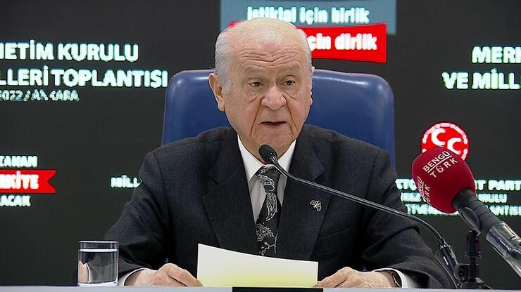 MHP Genel Başkanı Devlet Bahçeli'den önemli açıklamalar