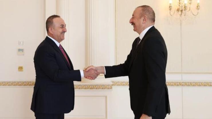 Çavuşoğlu, Azerbaycan Cumhurbaşkanı Aliyev ile görüştü