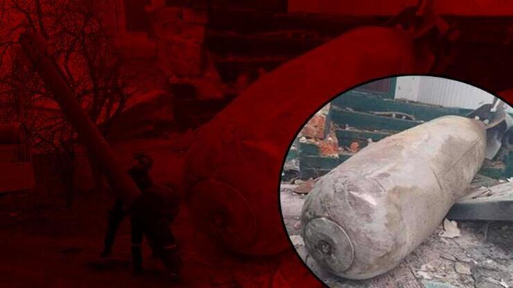 Ukrayna Dışişleri Bakanı paylaştı: Çernihiv'in göbeğinde 500 kiloluk devasa bomba