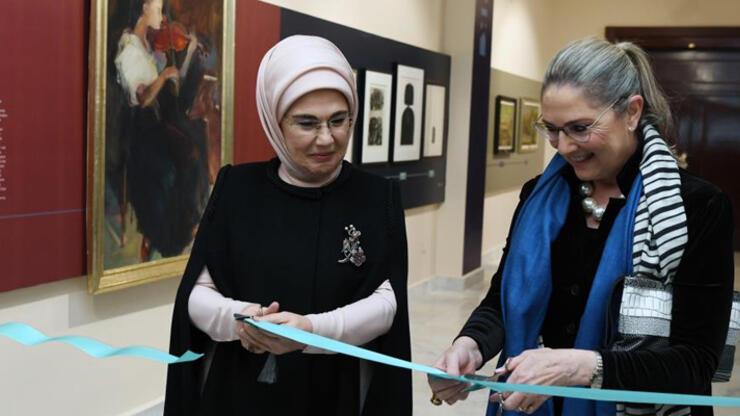 Emine Erdoğan ile Michal Herzog, Ankara’da sergi açılışı yaptı