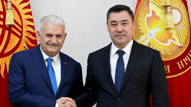 Kırgızistan Cumhurbaşkanı Caparov, AK Parti Başkan Vekili Yıldırım ile bir araya geldi