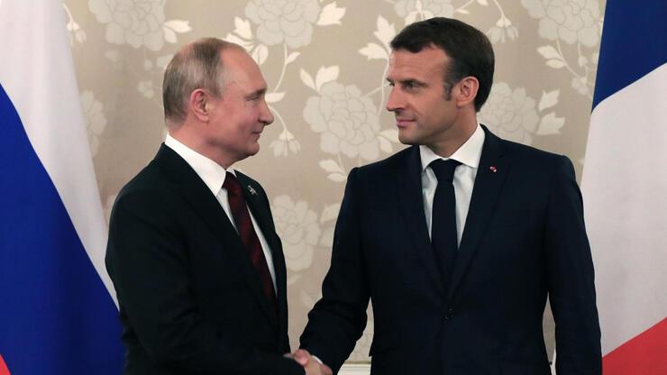 Putin'den Macron'a tebrik mesajı 